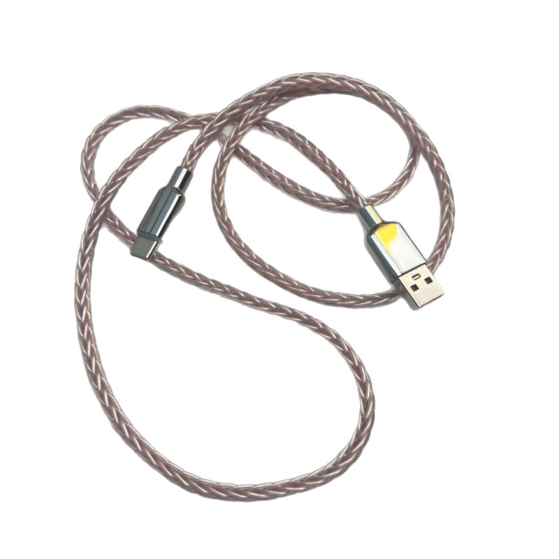 RGB八股单晶铜Type-C延长线15cm