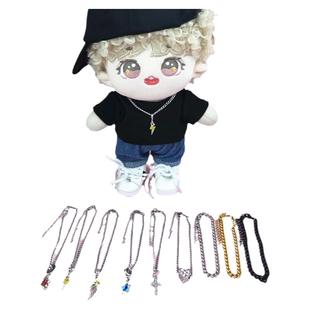 10cm15cm20cm娃用项链十字架棉花娃娃酷盖拉布布labubu公仔装饰品