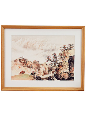 国画装裱字画框斗方38书法3350