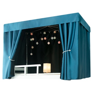 无涂层加厚超强遮光床帘宿舍上铺全遮光下铺男女寝室学生床幔窗帘