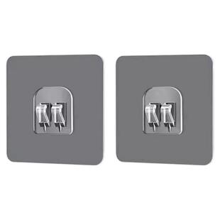 挂钩强粘胶贴墙壁透明挂钩免打孔挂钩无痕承重力强浴室厨房粘钩