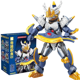 新款启蒙奥特曼奇妙积木人加拉特隆mk2超甲英雄怪兽玩具人偶男孩