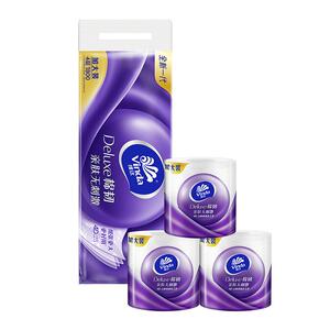 维达纸巾20卷180克棉韧压花有芯卷纸家用卫生纸实惠装厕纸卷筒纸