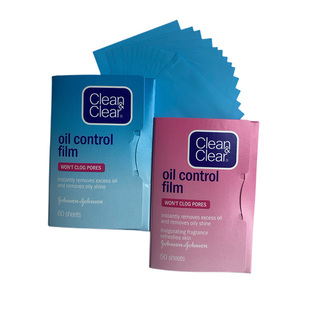 cleanclear可伶可俐吸油纸面部控油男女清爽持久蓝膜粉膜吸油面纸