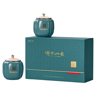 2025年汉中仙毫新茶明前午子仙毫雀舌茶叶绿茶陶瓷双罐礼盒装300g