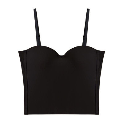 小个子夏季冰丝吊带背心女内搭防走光内衣带胸垫一体抹胸美背上衣