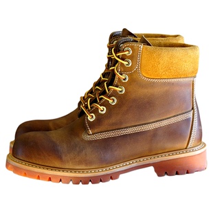 潮牌黄金切尔西固特异缝制大黄靴ins百搭休闲工装靴男马丁靴10061