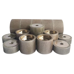 电镀金刚石砂轮内圆磨合金钨钢陶瓷玉石砂轮平行金刚小磨床砂轮