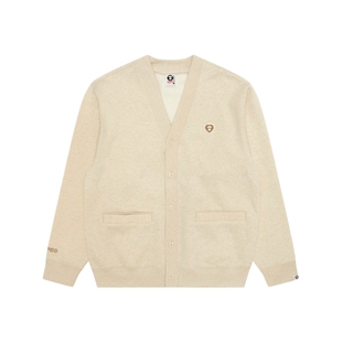 Aape旗舰店男装秋冬爱心徽章简约潮流卫衣开衫外套C353XAP