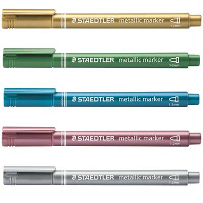 施德楼记号笔请帖黑卡彩色油漆