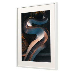 白色相框画框铝合金高端无酸画廊款a3a4正方形大尺寸裱画框青枝框