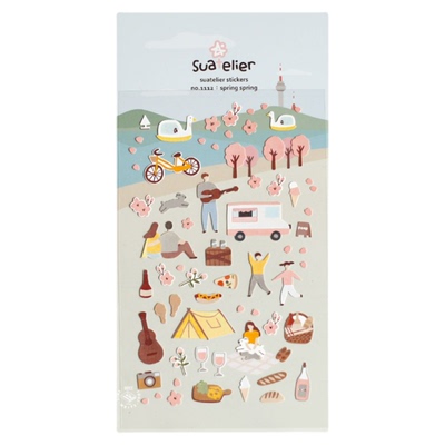 韩国贴纸手帐贴画DIY手账装饰