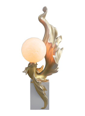 映森年年有余锦鲤摆件氛围小夜灯