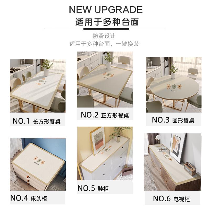 女孩书桌垫防水可擦洗桌面保护垫儿童写字台垫布粉色学生硅胶桌垫