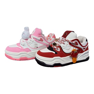 安踏运动芝士蛋糕鞋2026新款女子时尚厚底休闲运动板鞋122618071