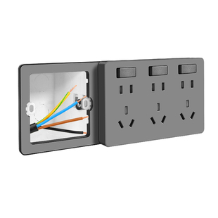 86型扩展式插座开关拓展面板多孔原位替换暗装床头电源厨房一转多