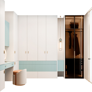 金牌衣柜全屋定制走入式衣柜家用卧室整体衣柜衣帽间简约现代定制