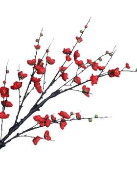 客厅桃花腊梅高档仿真花逼真假花