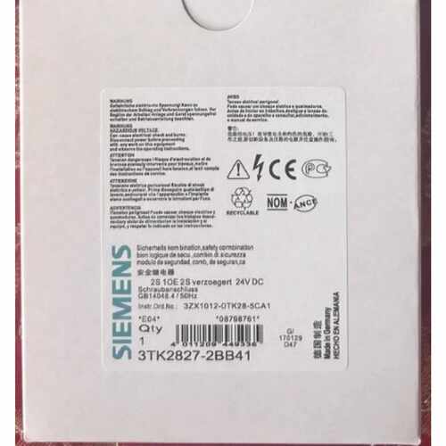 询价安全继电器 3TK2827-2BB41