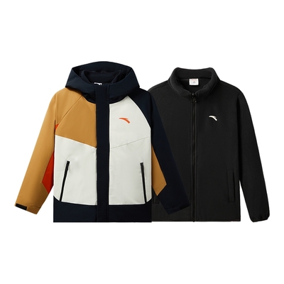 安踏儿童男大童四防羽绒服