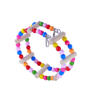 鸟用秋千玩具梯子鹦鹉虎皮玄凤专用耐啃咬攀爬梯专用吊环挂件爬梯