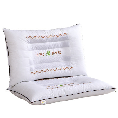 日式纯棉学生宿舍家纺决明子枕头