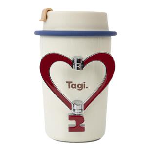 Tagi.《让人开心》不锈钢无缝内胆杯子爱心双层保温咖啡随行杯