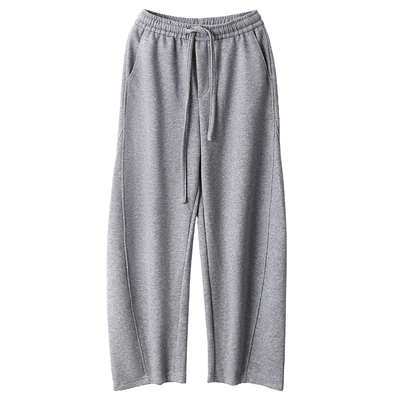 运动卫裤女显瘦弯刀裤宽松休闲裤