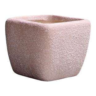 新品多肉花盆陶瓷小清新迷你桌面盆栽方形盆创意彩砂粗陶拇指小盆