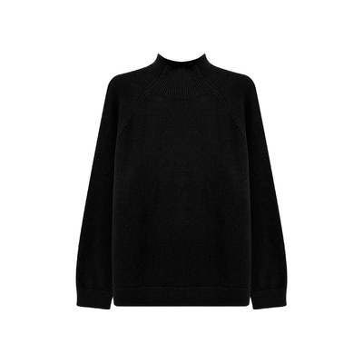 NAZ那子大码冬装安迪绒细脖半高领针织衫胖mm显瘦百搭纯色打底衫