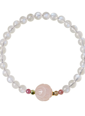 宫里上新天然月光石手链