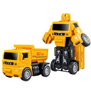 儿童工程车益智玩具车套装撞击变形小汽车男孩消防车挖掘机1一3岁