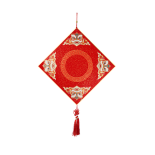 2026新款加厚福卡挂件万年红斗方写福字卡纸空白作品对联纸手写春联纸蜡染洒金宣纸硬卡新年毛笔字书法纸批发