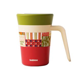 bablov保温杯女生桌面办公室咖啡杯子泡茶女316不锈钢带盖马克杯