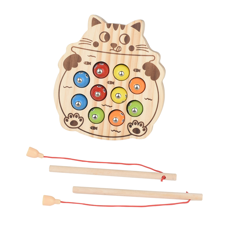 小猫益智磁性钓鱼玩具