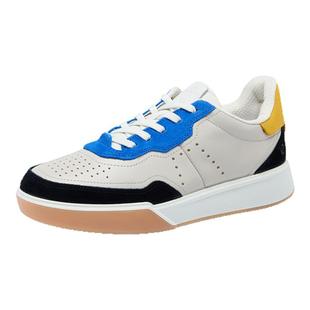 ECCO爱步小白鞋男 复古百搭增高耐磨舒适板鞋 街头球鞋539814