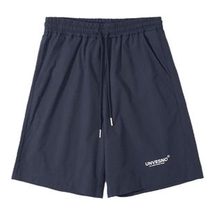 Unvesno (UN) 基础款松紧腰短裤男女百搭休闲运动裤子夏季五分裤