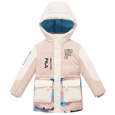 FILA斐乐中长款防泼水羽绒服