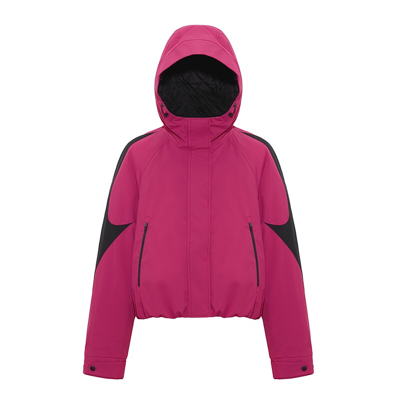 美特斯邦威棉服女冬季新款短款潮流户外防风拒水舒适保暖外套