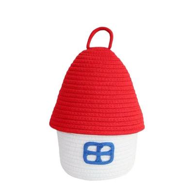 棉线编织收纳筐桌面卧室客厅