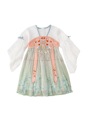 春装新款女宝汉服连衣裙