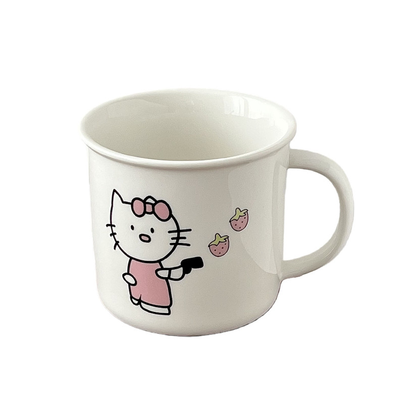 可爱hellokitty陶瓷马克杯早餐杯