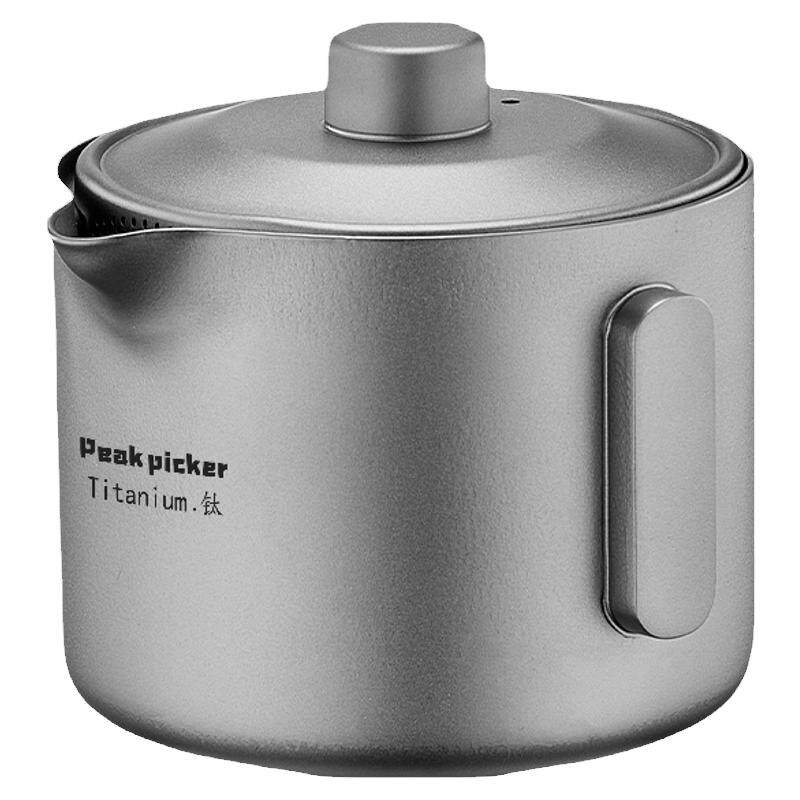 征峰者双层纯钛户外旅行泡茶具