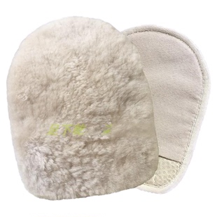 真羊毛手套式擦鞋布皮衣皮包清洁打蜡沙发擦拭布清洁擦抛光上油擦