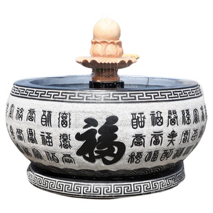 石雕鱼缸天然青石仿古石缸养鱼荷花盆庭院摆件门海整石雕刻水缸