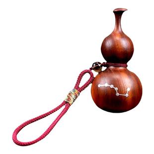 天然纯桃木葫芦小葫芦挂件随身汽车手把件钥匙扣木雕雷击男士吊坠