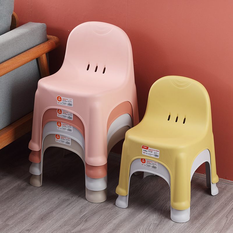 矮靠背椅儿童座椅小孩吃饭椅子学习凳子客厅换鞋凳家用茶几防滑凳