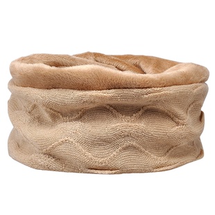 澄湖螺冬季加绒包头帽男纯色围脖帽子两用头巾帽女保暖防风脖套