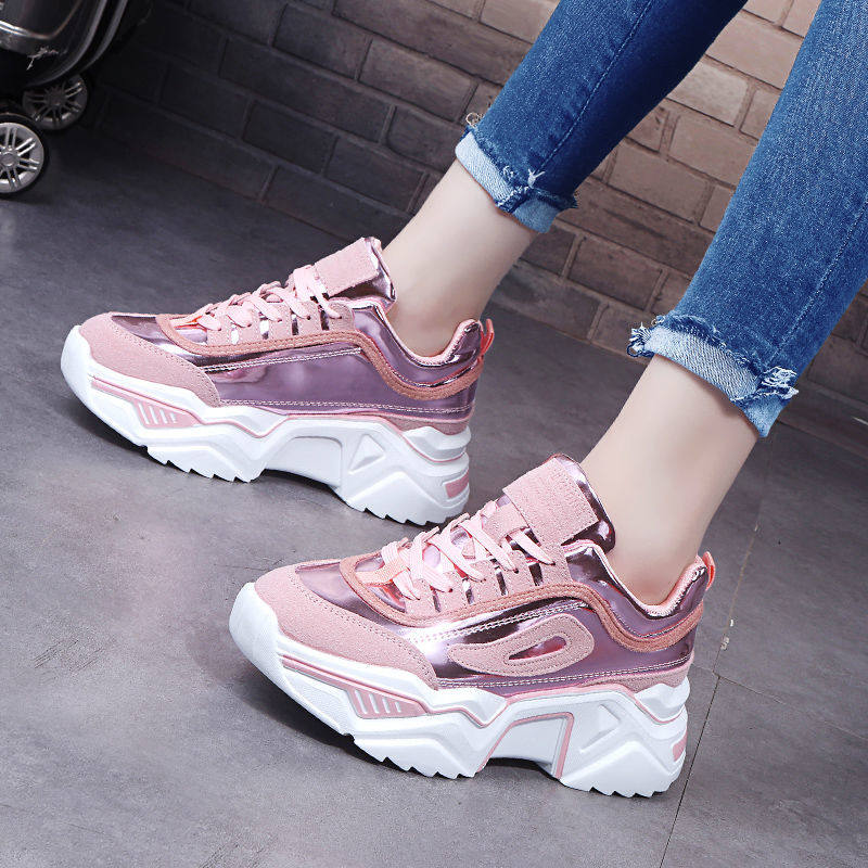Father's shoes ins tide 2019 new pattern Autumn The thickness of the bottom Versatile Ultra-fire Autumn shoes Net Red leisure time gym shoesin the Women's Shoes, Low shoes  category - from Buy2taobao.com to provide professional Taobao agent buy service
