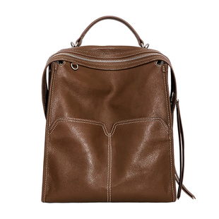 jpjclassic头层植鞣牛皮双肩包女单肩斜挎旅游背包城市风通勤软包